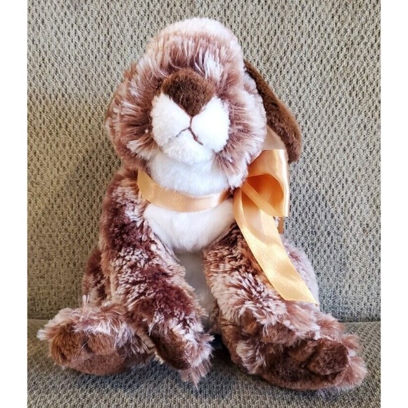 Kids of America Corp | Toys | Super Soft Brown White Mottled Bunny ...